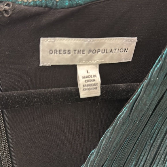 Dress the Population Holly Dress Emerald Green - Picture 5 of 7